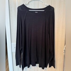 Aerie Classic Black Knit Top